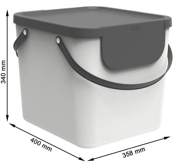 Кошче за отпадъци от рециклирана пластмаса 40 л Albula - Rotho
