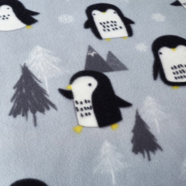 Сиво вълнено спално бельо 200x200 cm Cosy Penguin - Catherine Lansfield