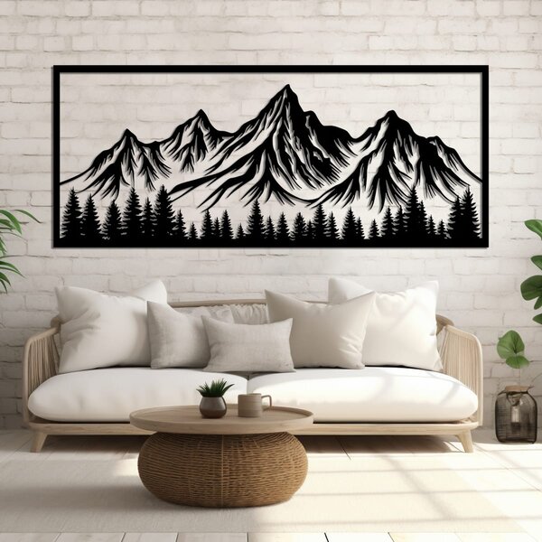 Метална Декорация Large Mountains
