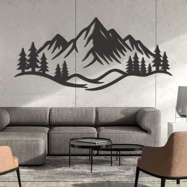 Метална Декорация Mountain View