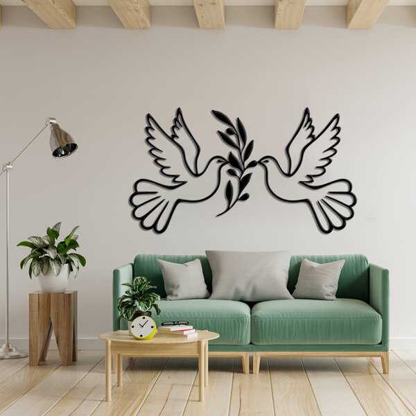 Метална Декорация Doves