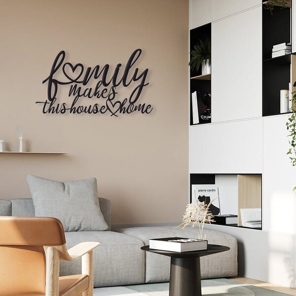 Метален Надпис Family Makes Home