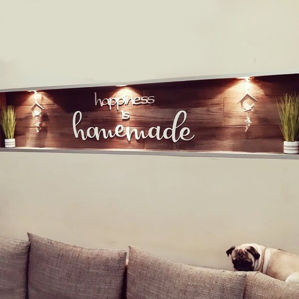 Метален Надпис Happiness is Homemade