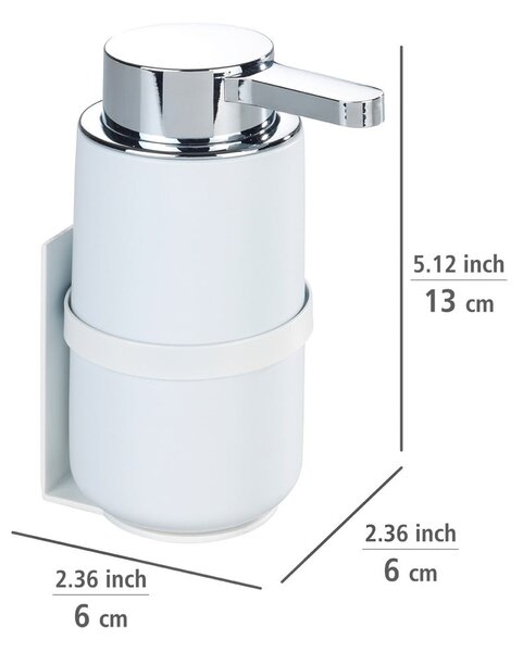 Бял самозадържащ се керамичен дозатор за сапун 0,25 л Woya - Wenko
