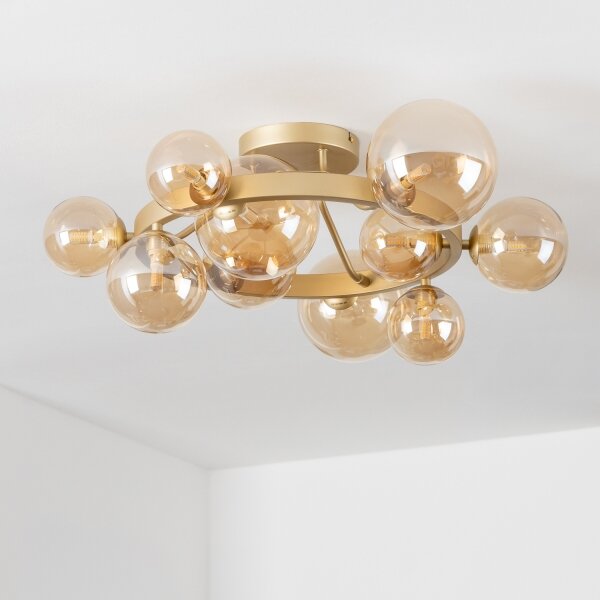 Brilagi - LED Полилей за повърхностен монтаж MILLA 10xG9/3W/230V златист