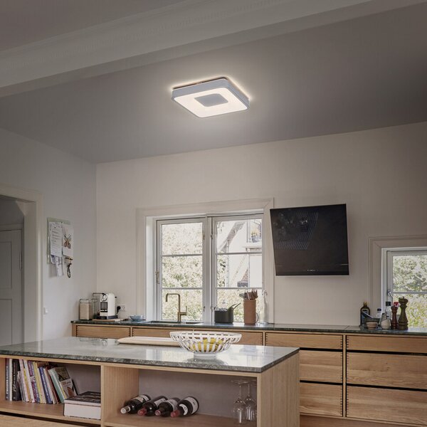 OSRAM LED таванна лампа ORBIS PIANA на OSRAM, бяла, 49 x см, clickdim, Затъмняване, Бял, Дневна/трапезария, Метал, Модерен