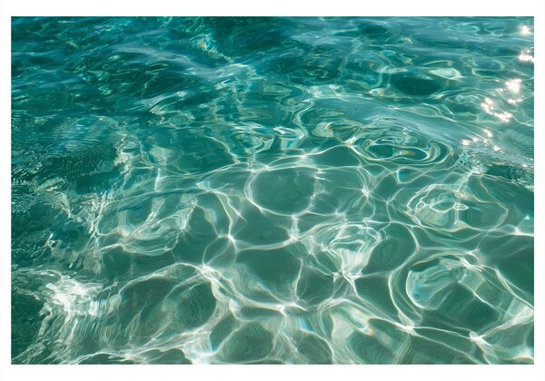 Картина на платно – Тюркоазена водна повърхност с отблясъци