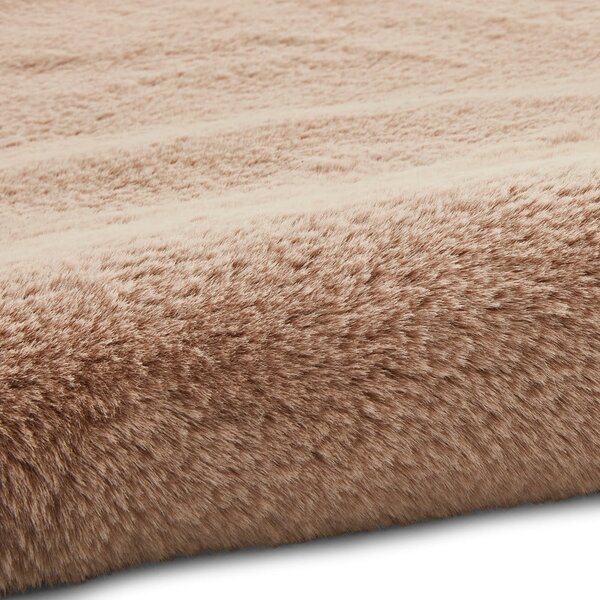 Светлокафяв килим , ⌀ 120 cm Teddy - Think Rugs