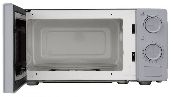 Микровълнова фурна Kumtel HM-21, 600W, 17 л, 6 степени, Таймер, Размразяване, Сив