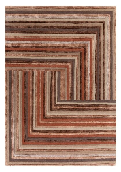 Вълнен килим в тухлен цвят 160x230 cm Network Terracotta - Asiatic Carpets