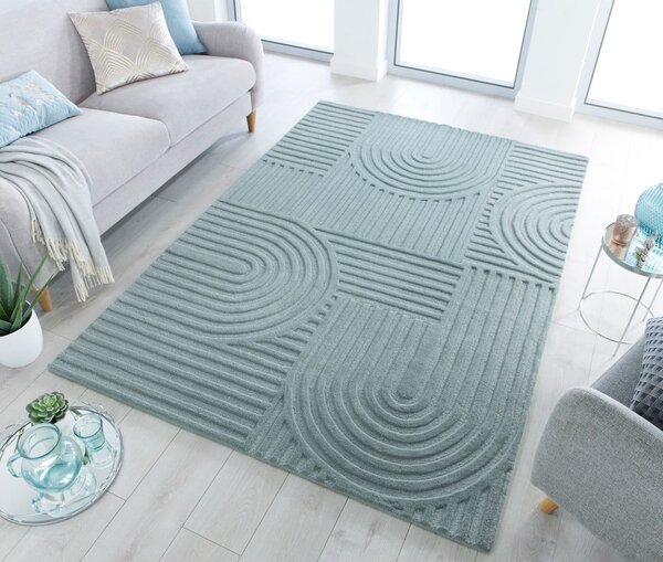 Тюркоазен вълнен килим , 120 x 170 cm Zen Garden - Flair Rugs