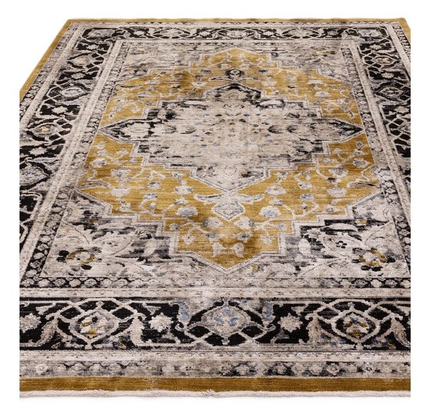 Жълт килим в цвят охра 120x166 cm Sovereign - Asiatic Carpets