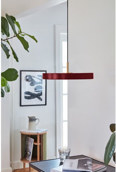 Червено LED висящо осветително тяло с метален абажур ø 31 cm Asteria Mini – UMAGE