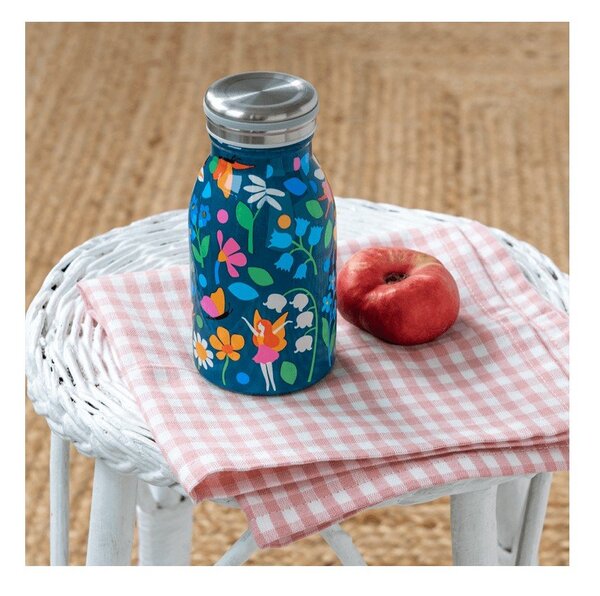 Синя детска бутилка от неръждаема стомана 250 ml Fairies in the Garden – Rex London