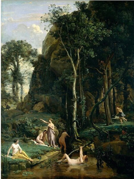 Живопис - репродукция 70x100 cm Camille Corot - Wallity