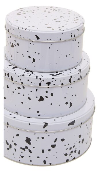 Метални кутии в комплект 3 бр. за торти Speckled – Premier Housewares