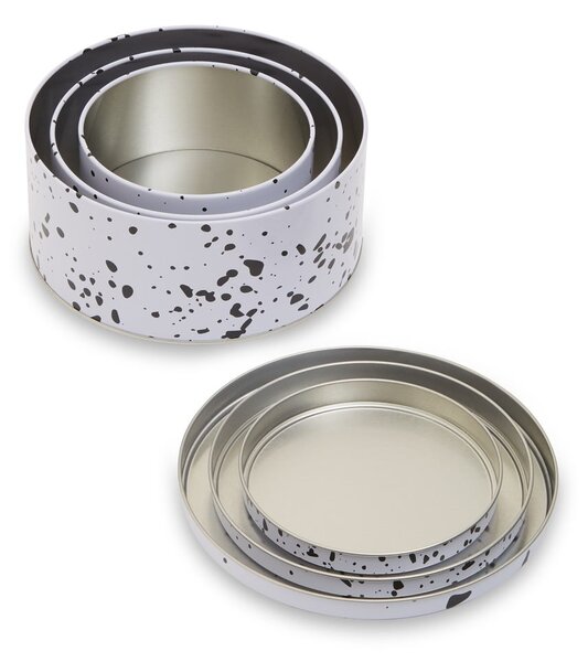 Метални кутии в комплект 3 бр. за торти Speckled – Premier Housewares