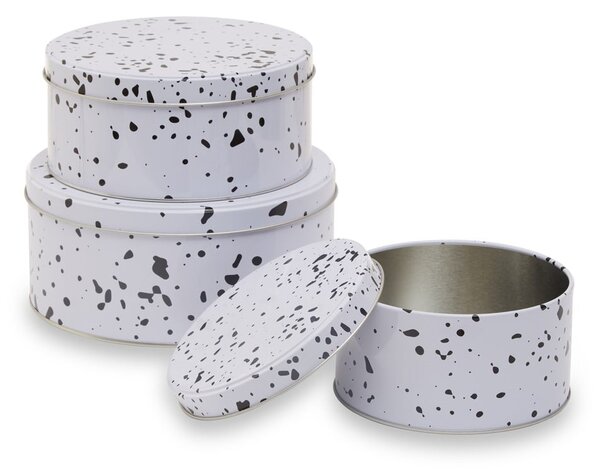 Метални кутии в комплект 3 бр. за торти Speckled – Premier Housewares