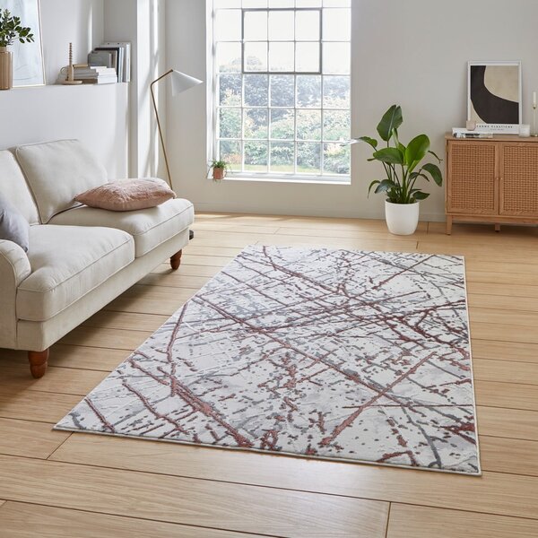 Kилим в светлосиво и розово 80x150 cm Artemis – Think Rugs