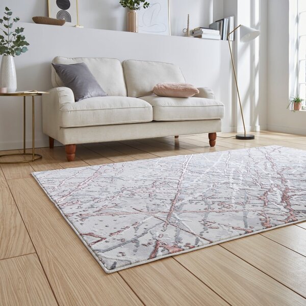 Kилим в светлосиво и розово 80x150 cm Artemis – Think Rugs