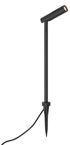 Модерен градински прожектор 12V черен 10 см вкл. LED IP65 - Voltaire Lino