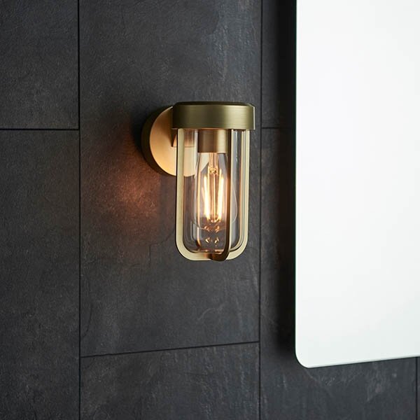 Endon 92855 - Настенно осветително тяло за баня 1xE27/6W/230V IP44, месинг