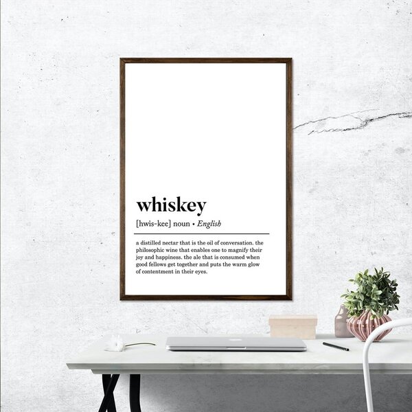 Плакат 50x70 cm Whiskey - Wallity