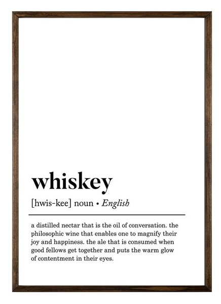 Плакат 50x70 cm Whiskey - Wallity