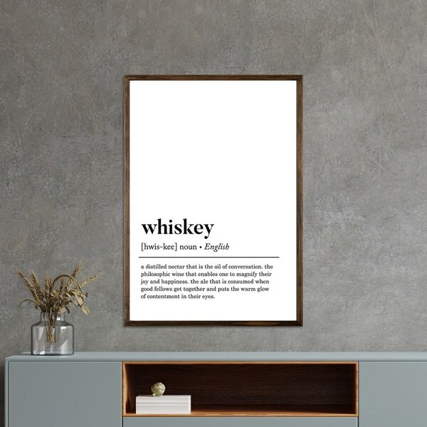 Плакат 50x70 cm Whiskey - Wallity