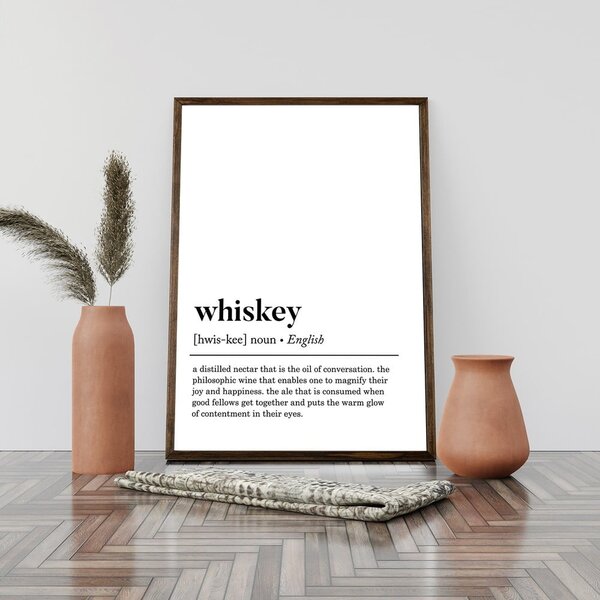 Плакат 50x70 cm Whiskey - Wallity