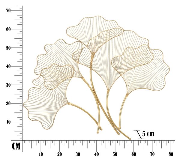 Метална декорация за стена 79x68 cm Leaf – Mauro Ferretti