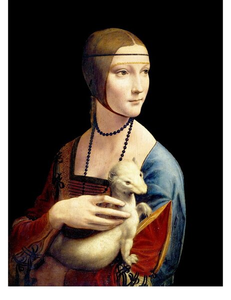 Живопис - репродукция 30x40 cm Lady with an Ermine, Leonardo Da Vinci - Fedkolor