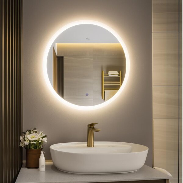 BRILAGI - LED огледало за баня CUNEO LED/19W/230V Ø 60 cm IP44 CRI 90 димируемо + CCT