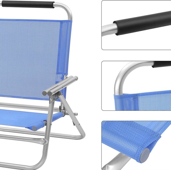 Стол за плаж Songmics Зелен 57x59x71 см