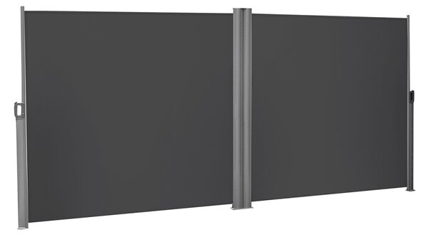 Двойна странична тента Songmics Сива 160x600 см