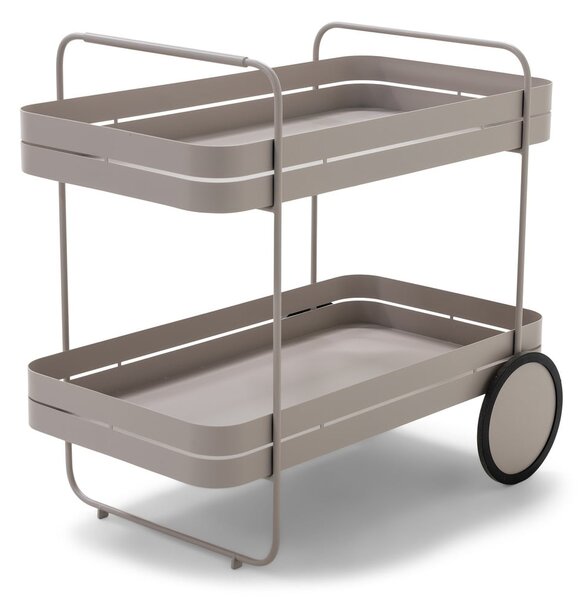 Метална маса за сервиране на колелца 74x42 cm Gin & Trolley – Spinder Design