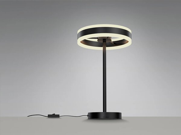 ·HELIA· LED ЛАМПА ЗА МАСА, МАТОВ ЧЕРЕН