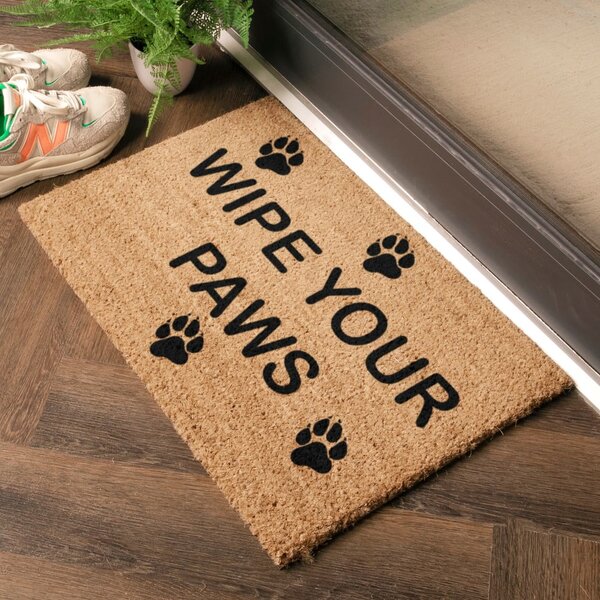 Изтривалка от кокосови влакна 40x60 cm Wipe Your Paws – Artsy Doormats