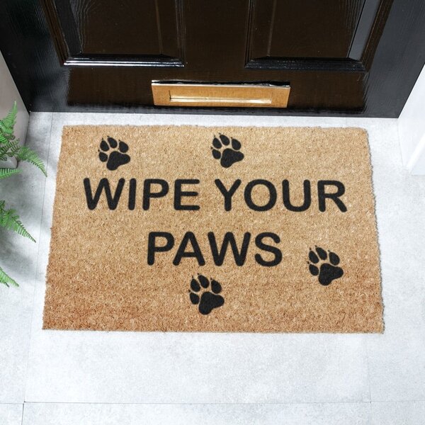 Изтривалка от кокосови влакна 40x60 cm Wipe Your Paws – Artsy Doormats