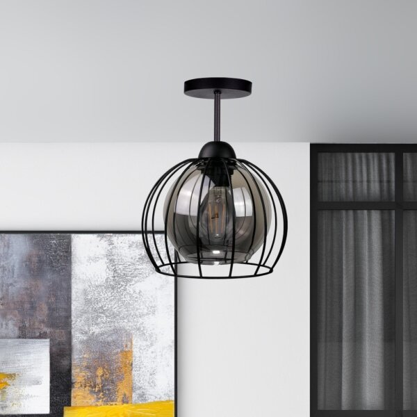 Полилей за повърхностен монтаж SOLO BLACK 1xE27/60W/230V