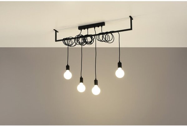 Черна висяща лампа , дължина 100 cm Vakors - Nice Lamps