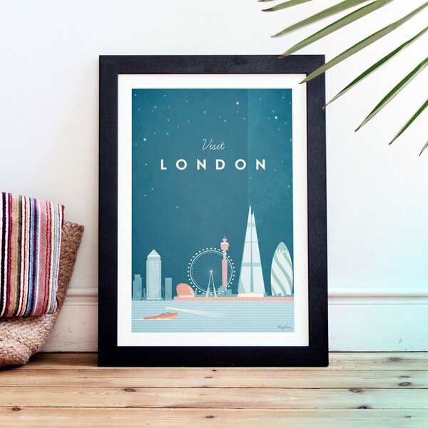 Плакат , 30 x 40 cm London - Travelposter