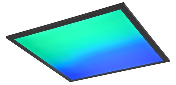 Черна LED лампа за таван 44,5x44,5 cm Beta - Reality