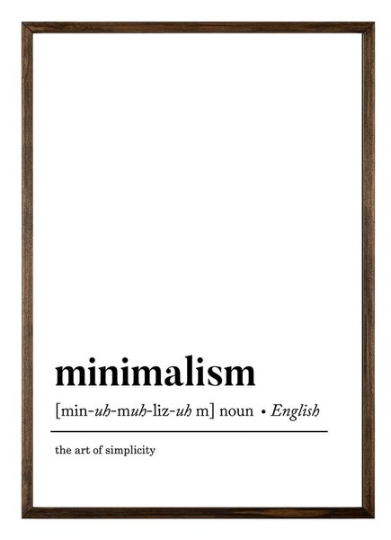 Плакат 50x70 cm Minimalism - Wallity