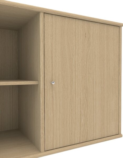 Нисък висящ скрин от декор от дъб в естествен цвят 133x61 cm Mistral – Hammel Furniture