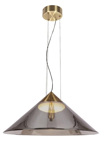 Полилей на кабел PRESTO 1xGX53/10W/230V Ø 50 см златен/димчато сив