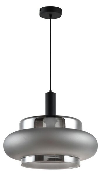 Полилей на кабел BRIZI 1xE27/40W/230V сив/опушен