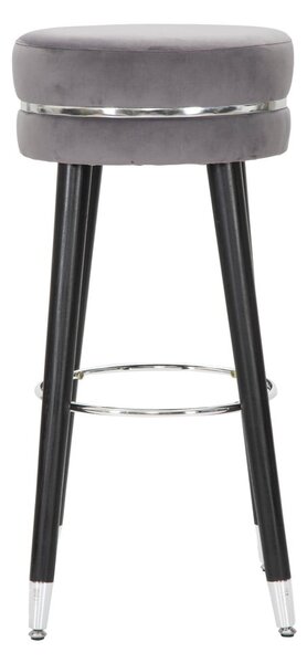 Сив тапициран бар стол (височина на седалката 74 cm) Paris – Mauro Ferretti