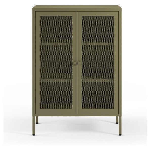 Зелено метално шкафче 70x100x40 cm Fayna – Marckeric