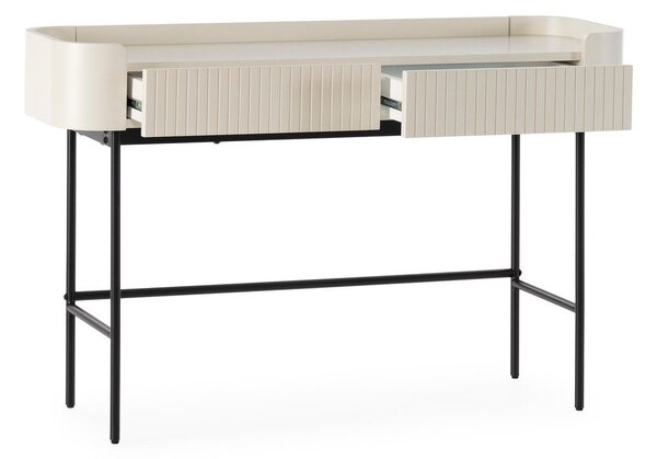 Кремава конзолна маса 40x120 cm Willa – MOME
